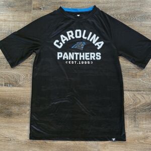 Carolina Panthers Black Mens M Fanatics T Shirt Dri-Fit Material NFL NWOT